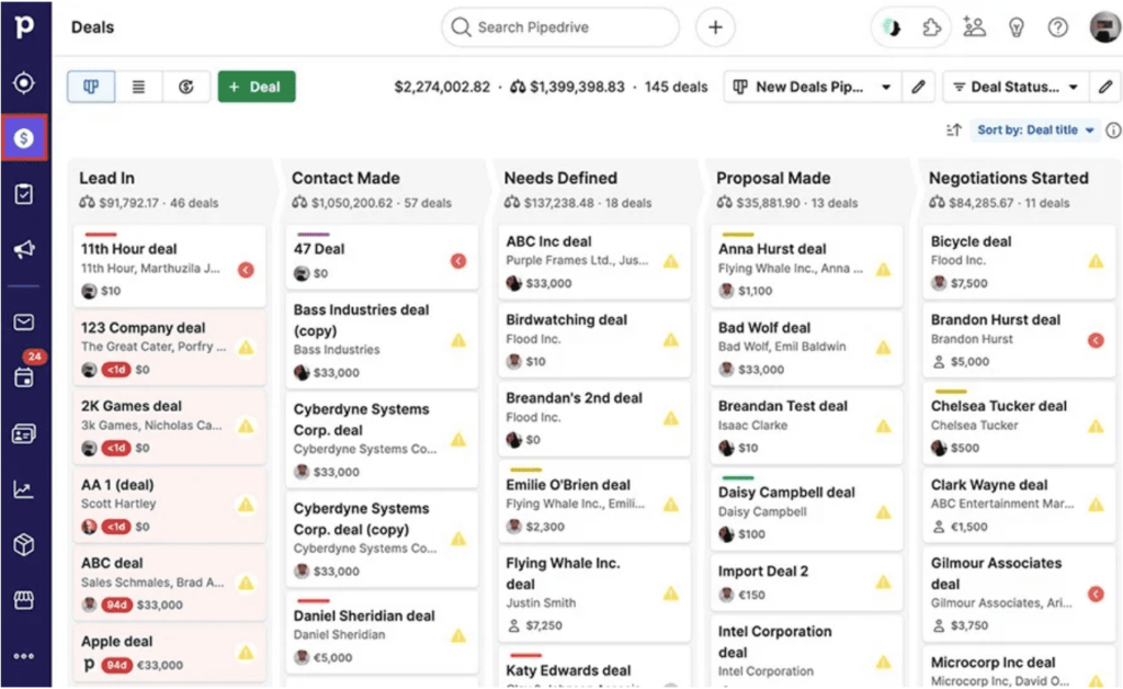 pipeline brevo crm